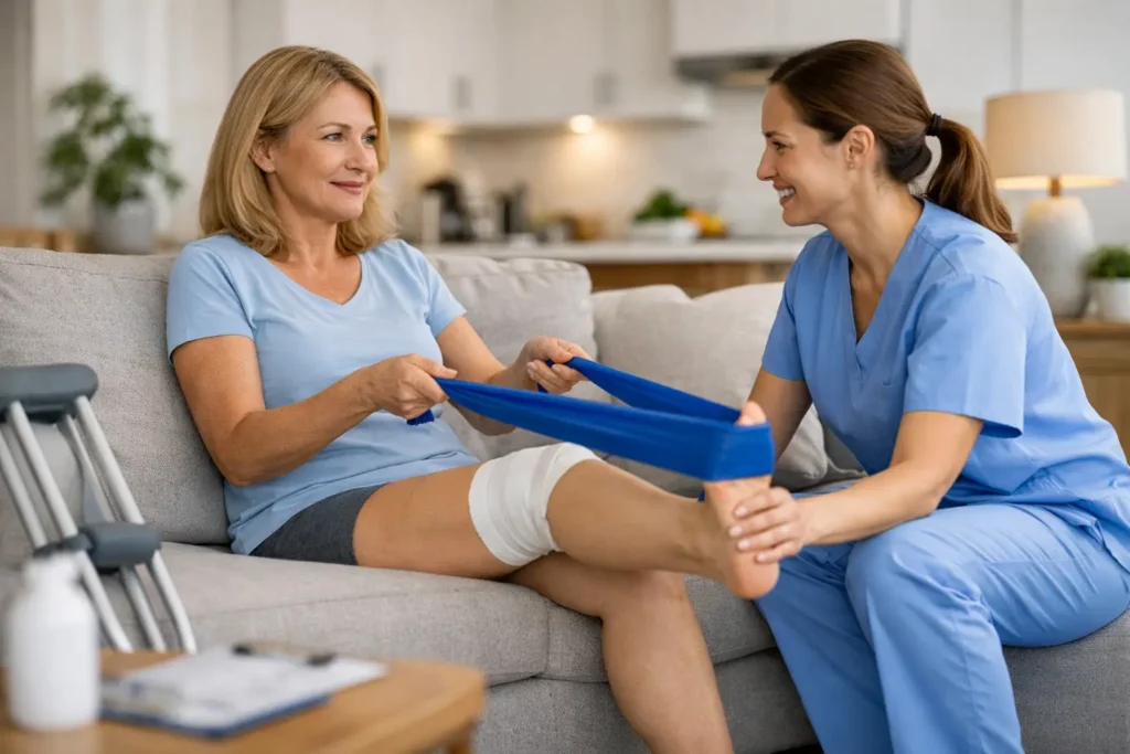 Guía de rehabilitación postoperatoria domiciliaria