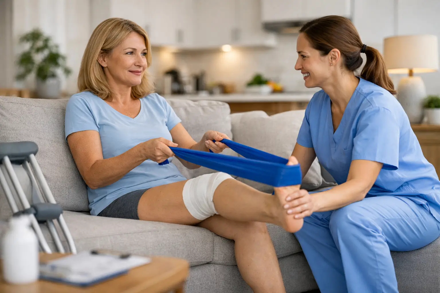 Guía de rehabilitación postoperatoria domiciliaria