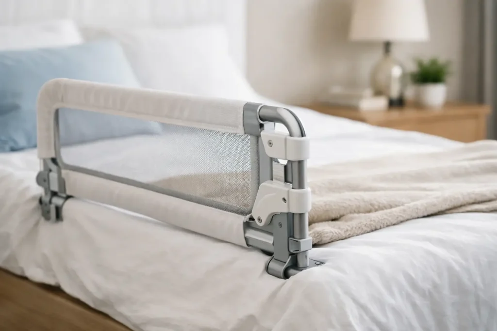 Barandillas de cama abatibles: cómo elegir