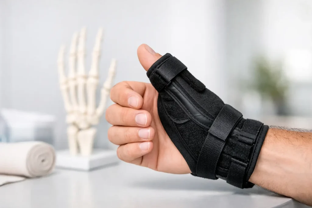 Férula para inmovilización de pulgar