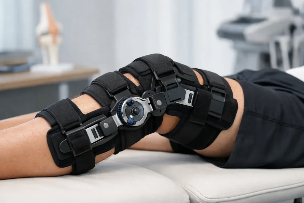 Rodillera articulada postoperatoria X-Act ROM Knee