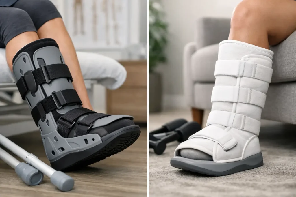 Walker o bota ortopédica: cuál necesitas