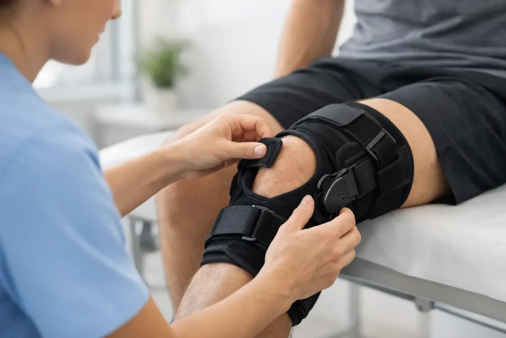 Cómo colocar férula de rodilla bien