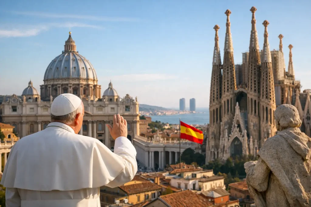 Vaticano, Papa y visita a Barcelona