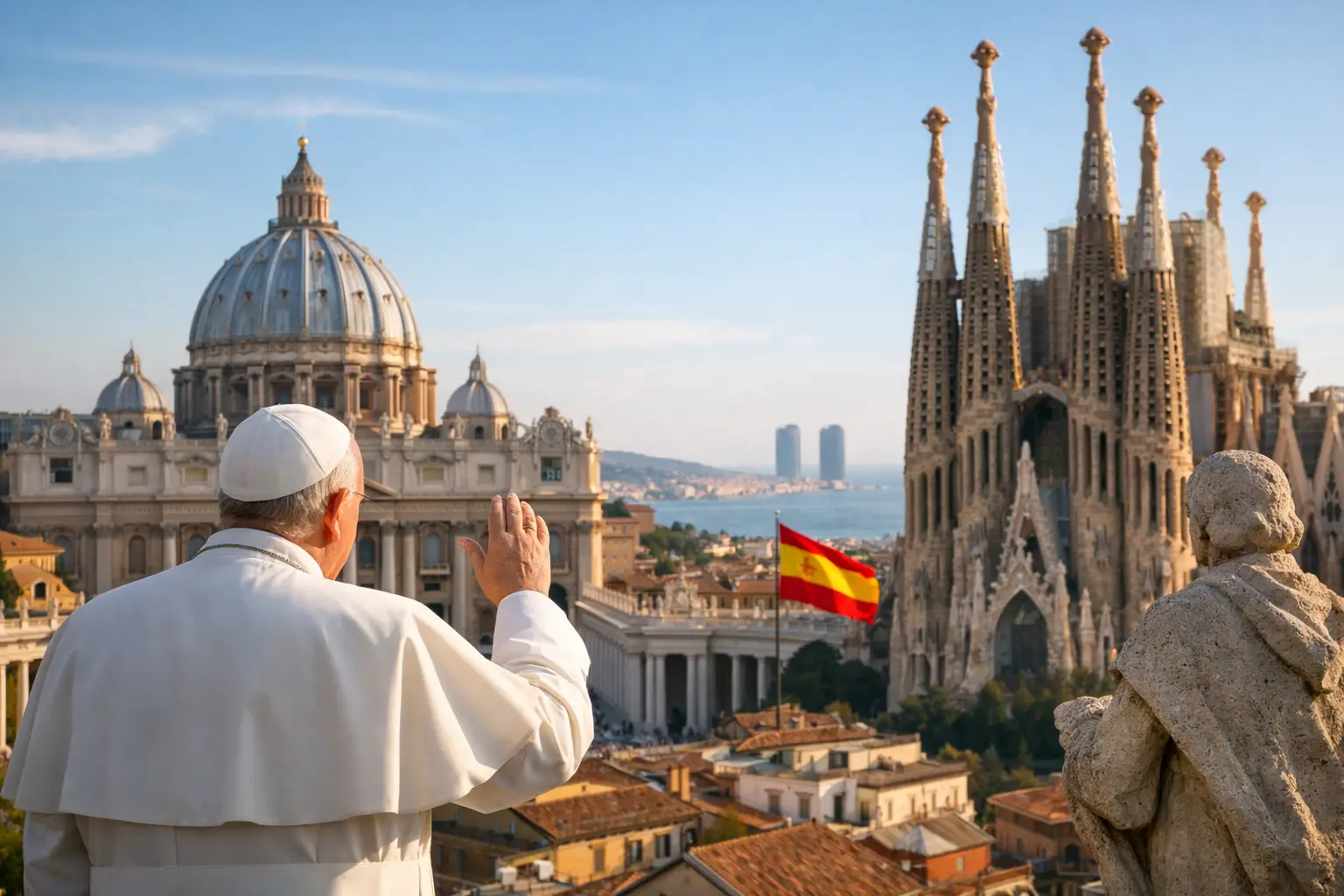 Vaticano, Papa y visita a Barcelona
