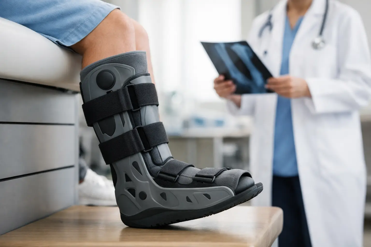 Bota walker neumática: cuándo usarla
