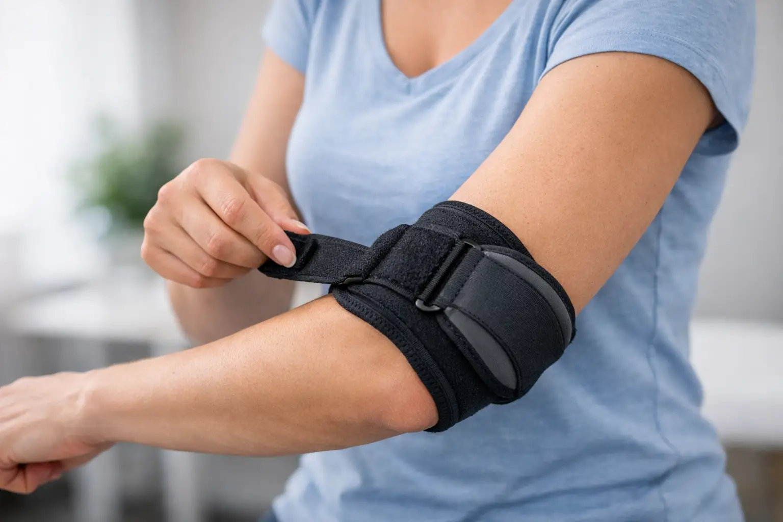 Cómo colocar codera para epicondilitis sin dolor