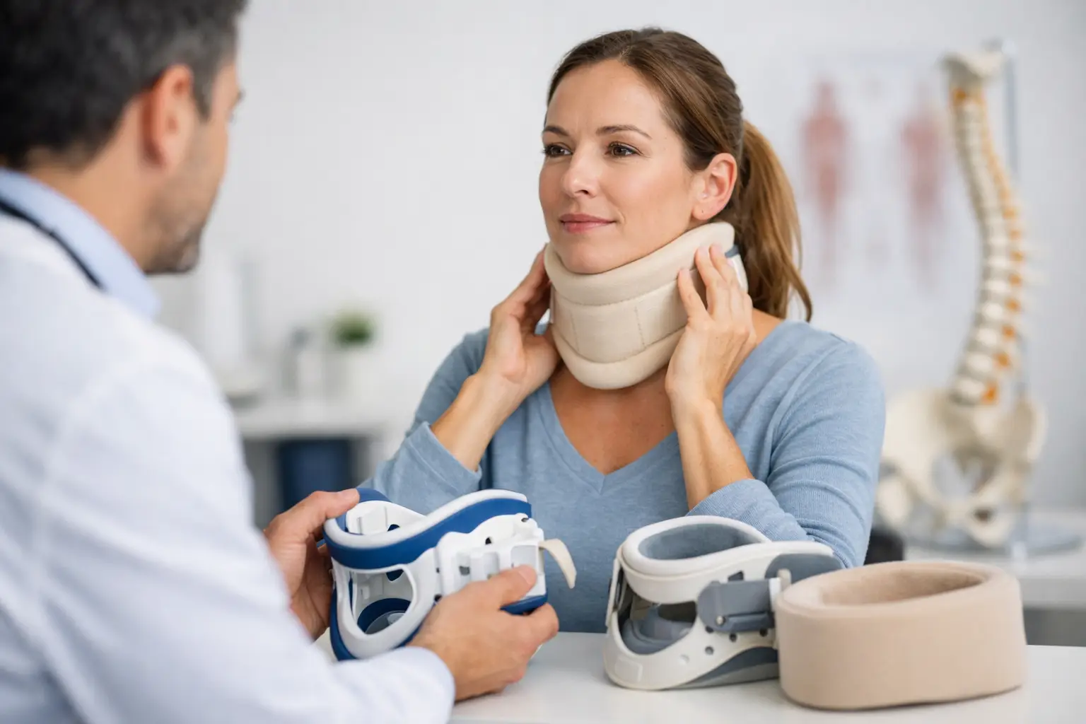 Cómo escoger el collarín cervical adecuado