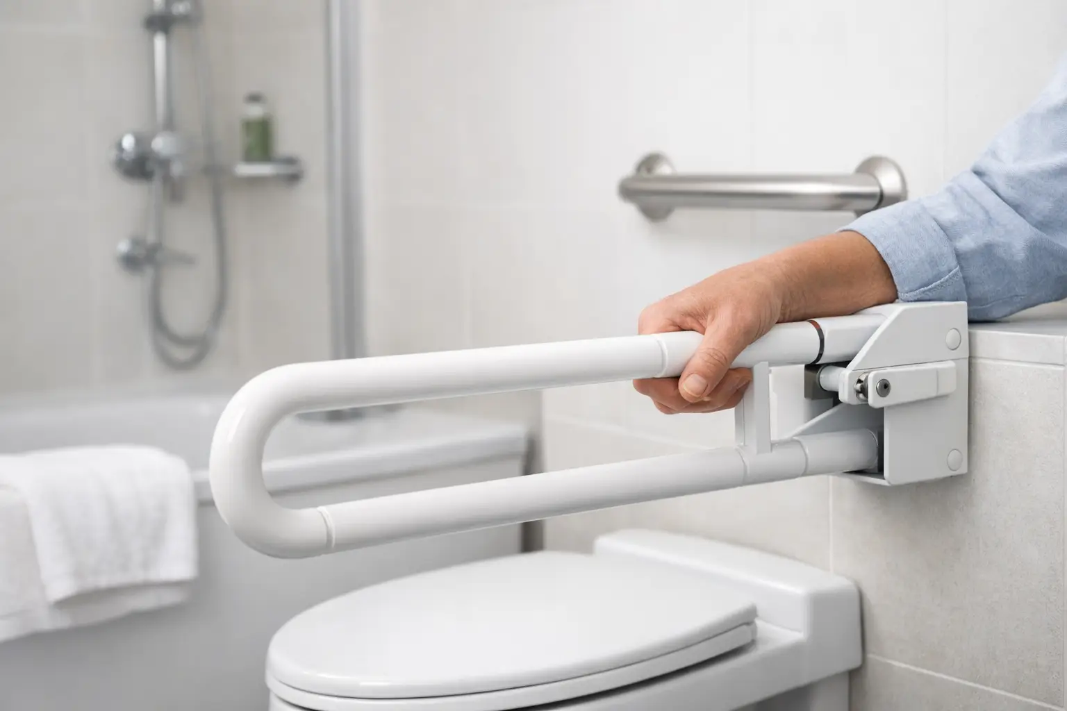 Cómo elegir barras abatibles para baño con seguridad