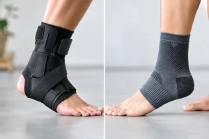Tobillera estabilizadora versus elástica